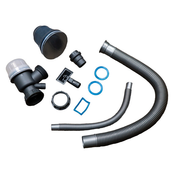 Кухонная мойка Azario Nicole AZG5050H (сифон, дозатор и коландер в комплекте) серый соты - фото 9