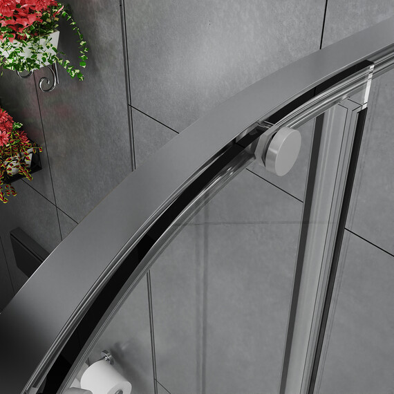 Душевое ограждение Azario SHANGHAI 100x100 см AZ-S43-100-MGR-CL, графит матовый/прозрачное - фото 4