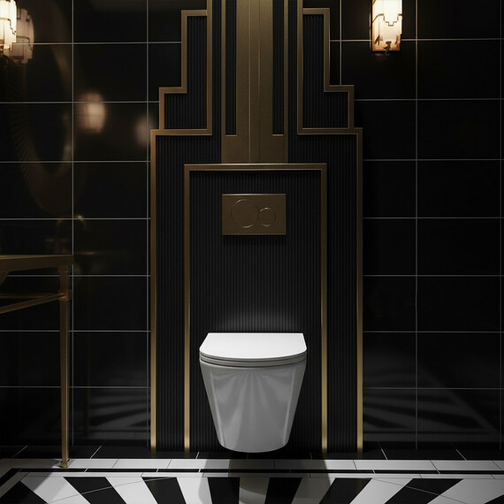 Унитаз подвесной безободковый Azario SONGO AZ-5180T-WHT с тонкой крышкой микролифт (система смыва Торнадо) - фото 14