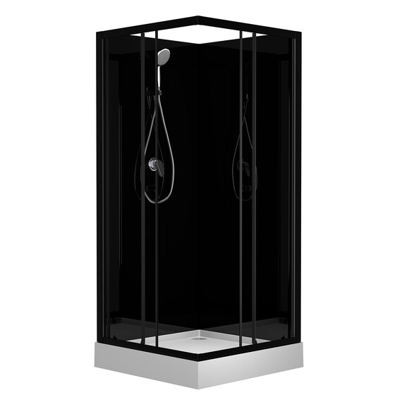 Душевая кабина Loranto Neo 90х90 см CS-21801-BP, чёрный/прозрачное - фото 2