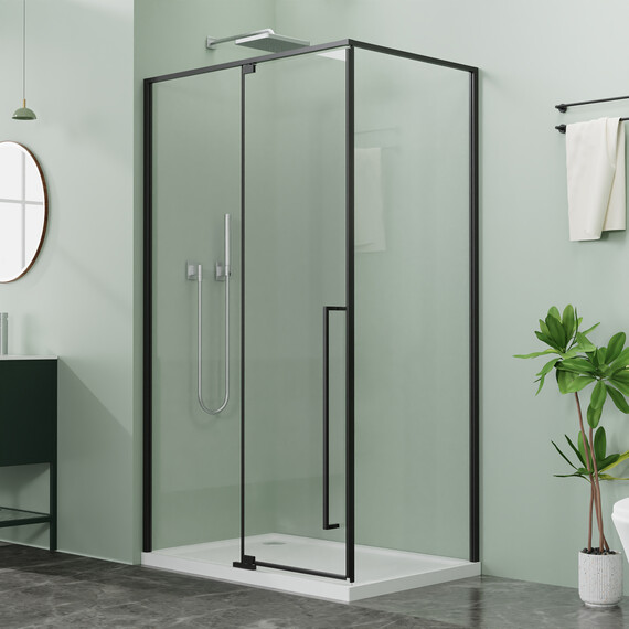 Душевое ограждение Azario MALE 120х90 см AZ-J50-12090-MB-CL, чёрный матовый/прозрачное - фото 2