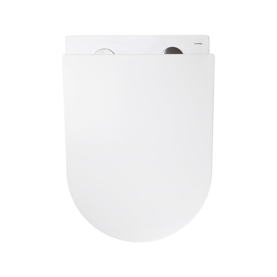 Унитаз подвесной безободковый Azario RUMBA AZ-5175T-WHT с тонкой крышкой микролифт (система смыва Торнадо) - фото 6