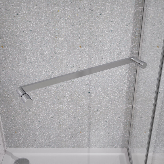 Душевое ограждение Azario Monako 100x100 см AZ-L47-100-MB-CL, чёрный матовый/прозрачное - фото 5