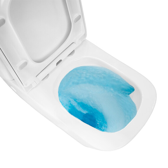 Унитаз-компакт безободковый Azario Terra AZ-1373AT с быстросъемным сиденьем микролифт (система смыва Торнадо) - фото 9