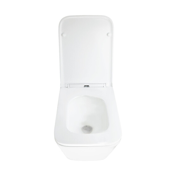 Унитаз подвесной безободковый Azario PACE AZ-5172T-WHT с тонкой крышкой микролифт (система смыва Торнадо) - фото 8