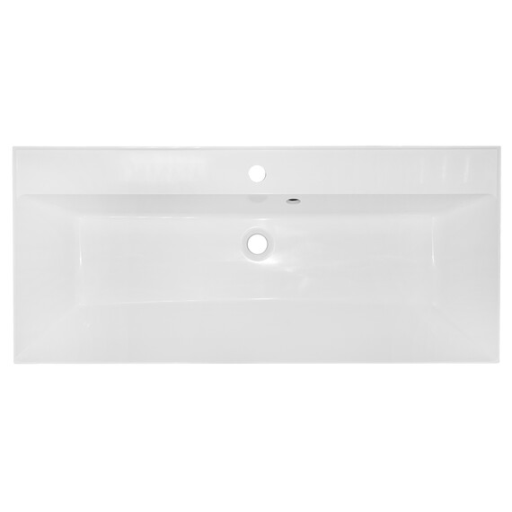 Тумба подвесная с раковиной Azario Velluto 100 см CS00097538, белый матовый - фото 7