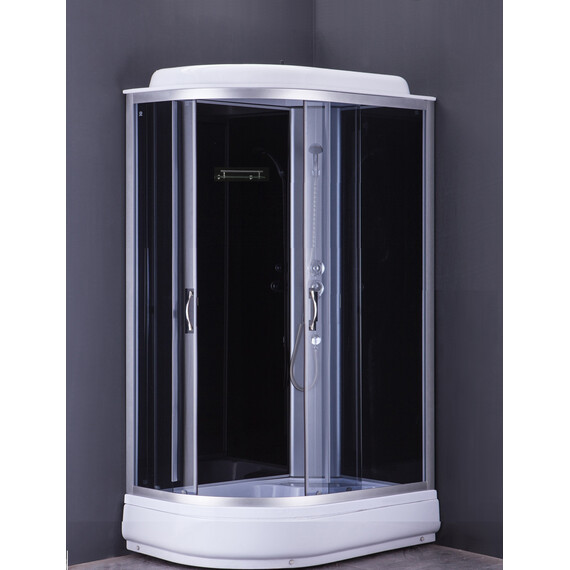 Душевая кабина Loranto 120х80 см CS-66120-20 R G, чёрный/прозрачное - фото 2