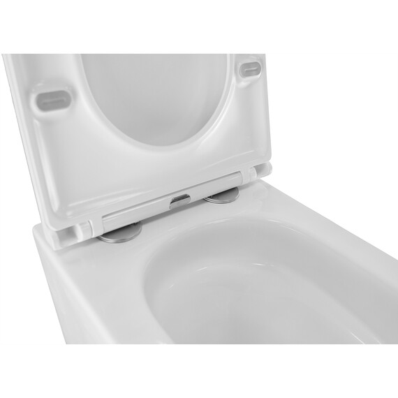 Унитаз подвесной безободковый Azario PRO PRO-0002 UQ3 с тонкой крышкой микролифт (Система смыва торнадо) - фото 6