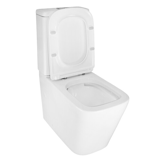 Унитаз-компакт безободковый Azario SAVIA AZ-8303D-s с с быстросъемным сиденьем микролифт - фото 4