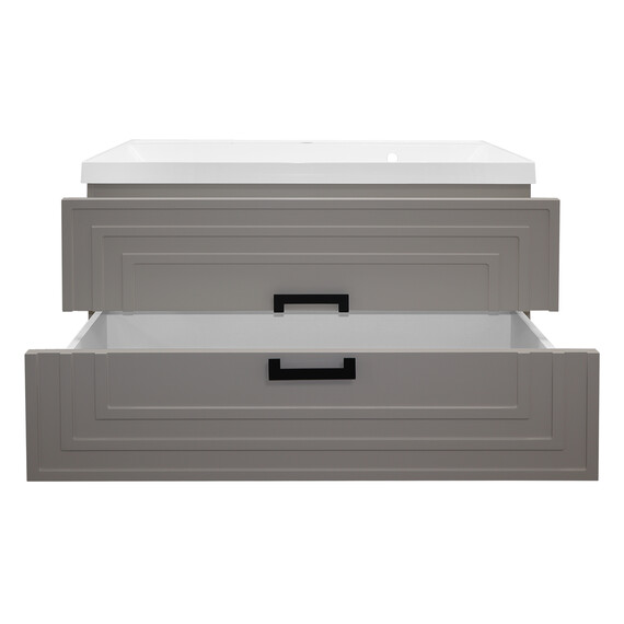 Тумба подвесная с раковиной Azario ARMARIO 100 см CS00096973, кашемир - фото 4