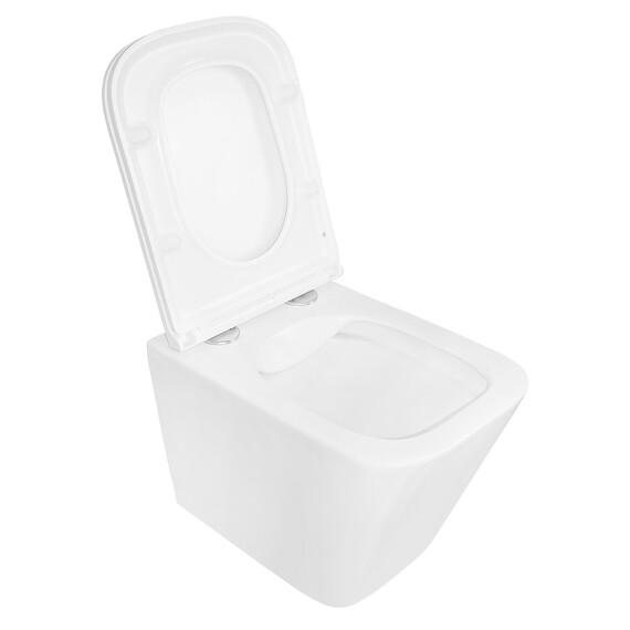 Унитаз подвесной безободковый Azario PRO PRO-0002 с тонкой крышкой микролифт - фото 3