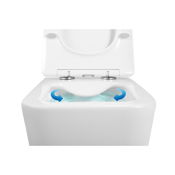 Унитаз подвесной безободковый Azario TALAS AZ-87268 с тонкой крышкой микролифт - фото 10