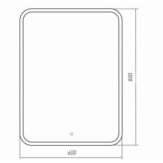 Зеркало Azario Stiv - Lite 60 см LED-00003101 - фото 4