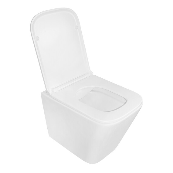 Унитаз подвесной безободковый Azario PRO PRO-0002 с тонкой крышкой микролифт - фото 2