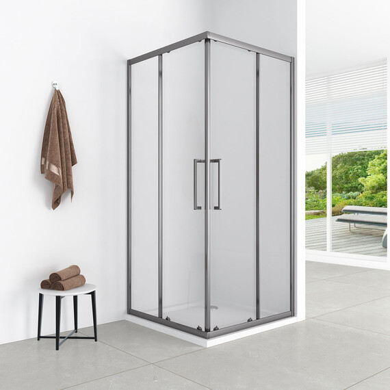 Душевое ограждение Loranto 120x80 см CS-AB01GG-128, серый матовый/прозрачное - фото 5