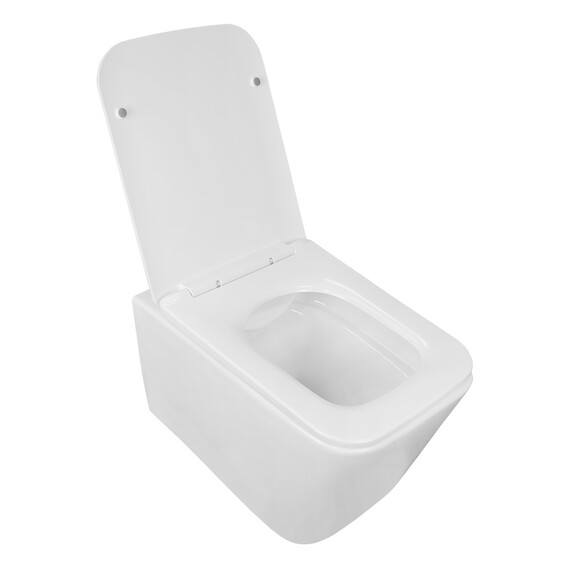 Унитаз подвесной безободковый Azario TALAS AZ-87268 с тонкой крышкой микролифт - фото 2