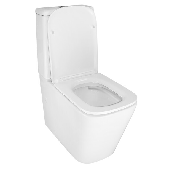 Унитаз-компакт безободковый Azario SAVIA AZ-8303D-s с с быстросъемным сиденьем микролифт - фото 3