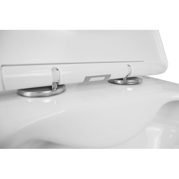 Унитаз подвесной безободковый Azario TALAS AZ-87268 с тонкой крышкой микролифт - фото 11