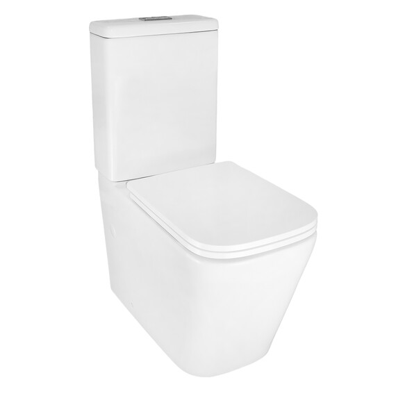 Унитаз-компакт безободковый Azario SAVIA AZ-8303D-s с с быстросъемным сиденьем микролифт - фото 2