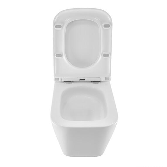 Унитаз подвесной безободковый Azario PRO PRO-0002 UQ3 с тонкой крышкой микролифт (Система смыва торнадо) - фото 5