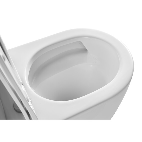 Унитаз-компакт безободковый Azario LUMA TORNADO FLUSHING AZ-1253ST с тонкой крышкой микролифт (система смыва Торнадо) - фото 6