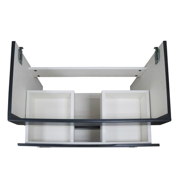 Тумба подвесная с раковиной Azario Эстима 70 см CS00094588, графит - фото 4