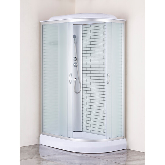 Душевая кабина Loranto 120x80 см CS-66120-13L FW 120,  хром/матовое - фото 2