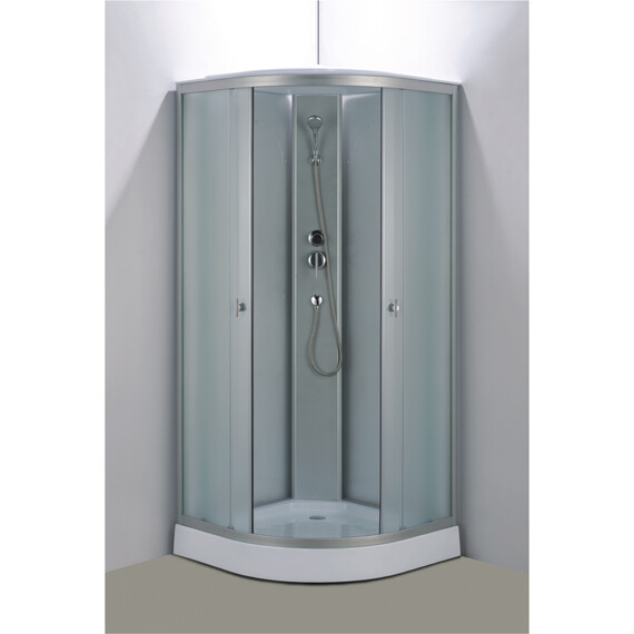 Душевая кабина Loranto 98x98 см CS-981TM/W-100, хром/матовое - фото 2