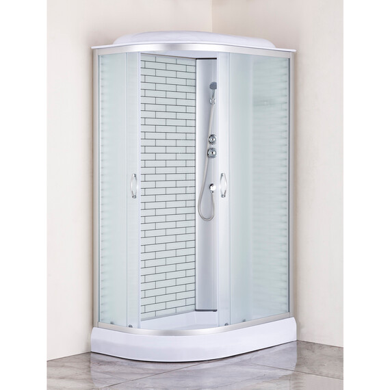 Душевая кабина Loranto 120x80 см CS-66120-13R FW 120, хром/матовое - фото 2