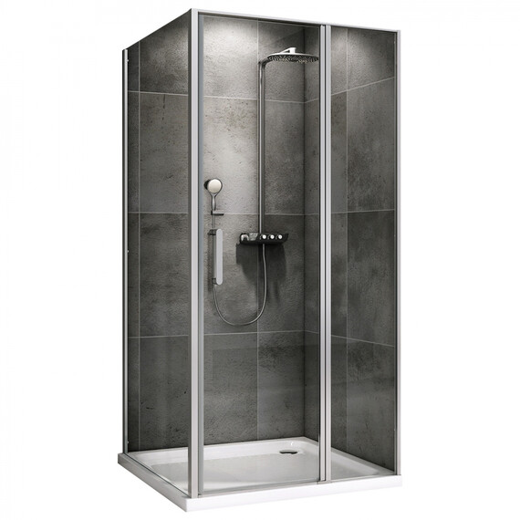 Душевое ограждение Abber Sonnenstrand 130х100 см AG04130S-S100, хром/прозрачное - фото 