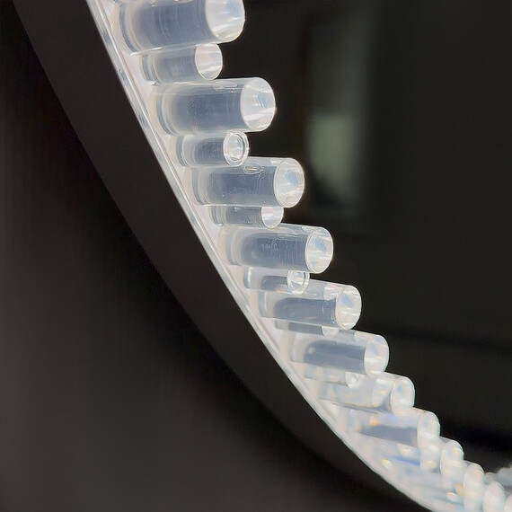 Зеркало Azario Лайвли 80 см АZ-LED012125 (подсветка, подогрев и сенсорный выключатель) белый матовый - фото 4