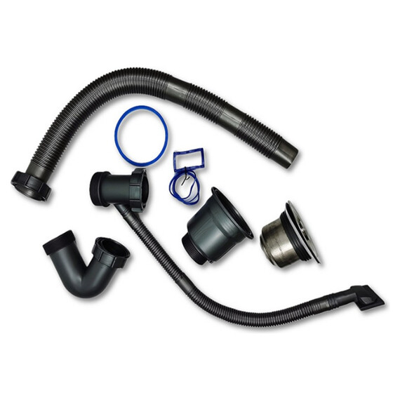 Кухонная мойка Gerhans 58х48см K35848B-L 3 мм, чаша слева, покрытие PVD, цвет графит, Цвет производителя: графит - фото 8