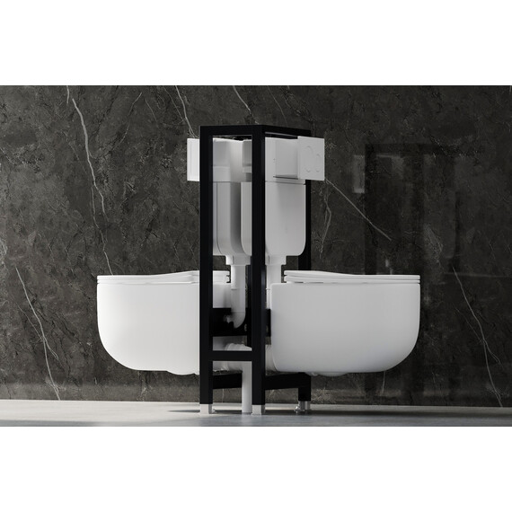 Инсталляция для унитаза двойная самонесущая Abber AC0106 - фото 3