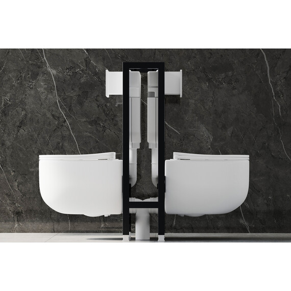 Инсталляция для унитаза двойная самонесущая Abber AC0106 - фото 5