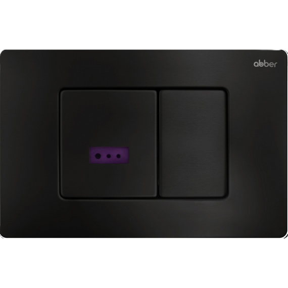 Кнопка смыва сенсорная Abber AC0122SMB, чёрный матовый - фото 