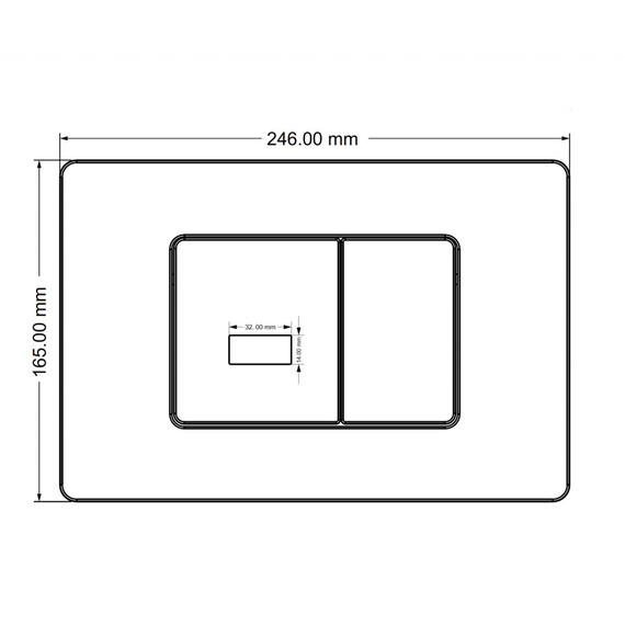 Кнопка смыва сенсорная Abber AC0122SMB, чёрный матовый - фото 6