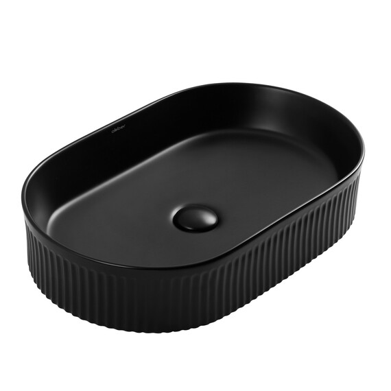 Раковина-чаша Abber Bequem 57 см AC2116MB, чёрный матовый - фото 