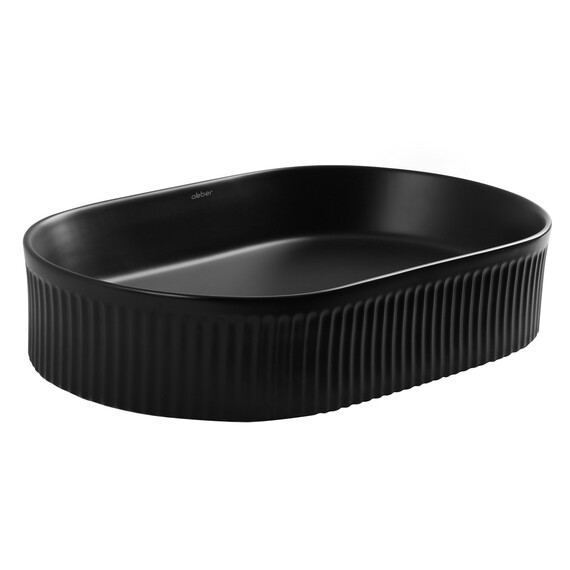 Раковина-чаша Abber Bequem 57 см AC2116MB, чёрный матовый - фото 3