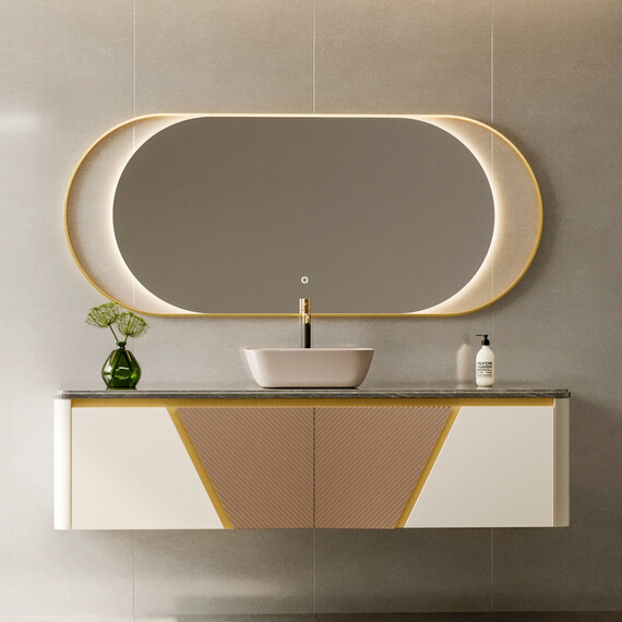 Раковина-чаша Abber Rechteck 46 см AC2200MBE, светло-бежевый матовый - фото 4