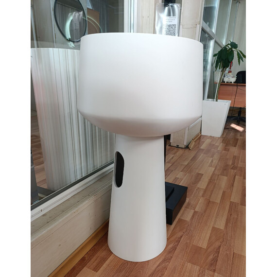 Раковина напольная Abber Stein 50 см AS2508-H, белый матовый - фото 4