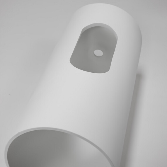 Раковина напольная Abber Stein 40 см AS2516-H, белый матовый - фото 9