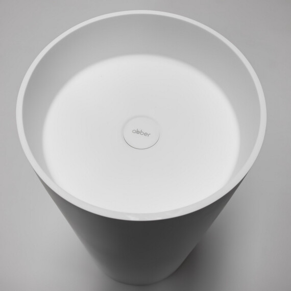 Раковина напольная Abber Stein 40 см AS2516, белый матовый - фото 5