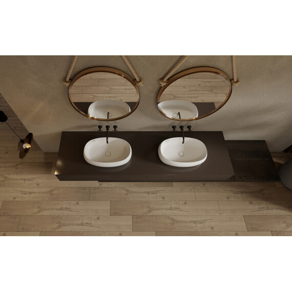 Раковина-чаша Abber Stein 58 см AS2632, белый матовый - фото 5