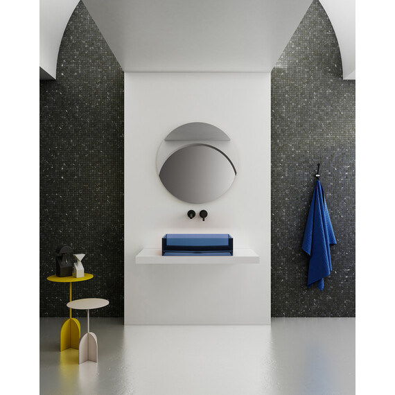 Раковина-чаша прозрачная Abber Kristall 60 см AT2803Saphir, синий - фото 3