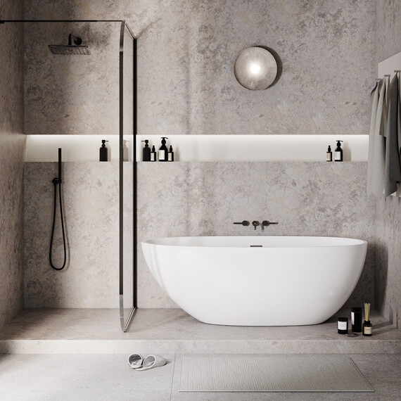 Ванна отдельностоящая Grossman Fly 170x75 см GR-1104 - фото 4