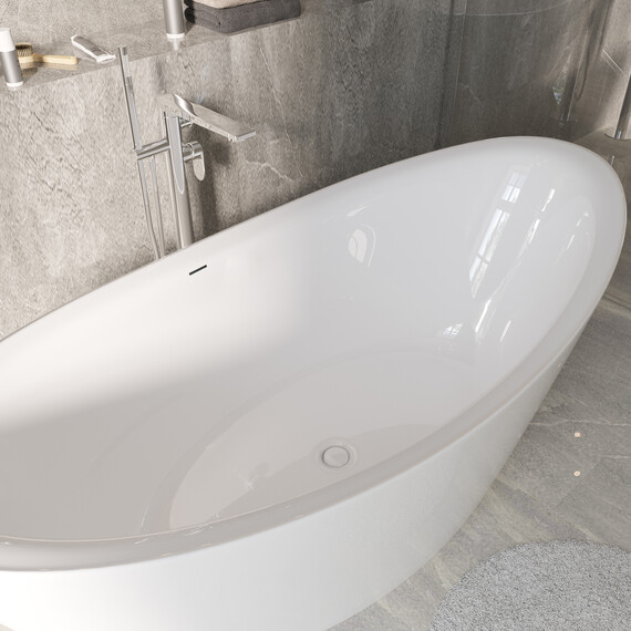 Ванна отдельностоящая Grossman Galaxy 180x85 см GR-1402 - фото 5