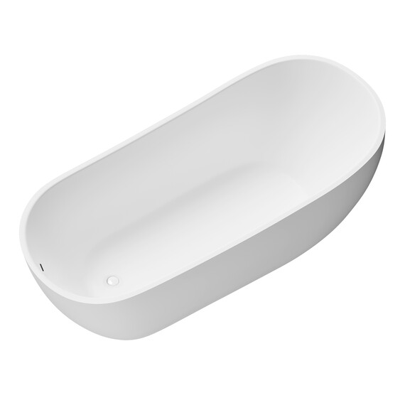 Ванна отдельностоящая Grossman Galaxy 170x75 см GR-1403M, белый матовый - фото 3