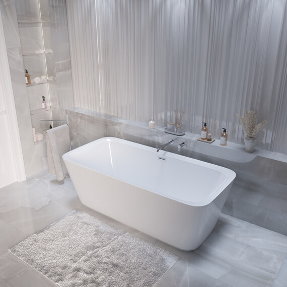 Ванна отдельностоящая Grossman Cristal 170x80 см GR-2023 - фото 4