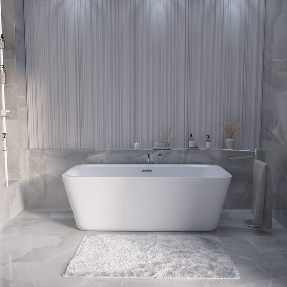 Ванна отдельностоящая Grossman Cristal 170x80 см GR-2023 - фото 5