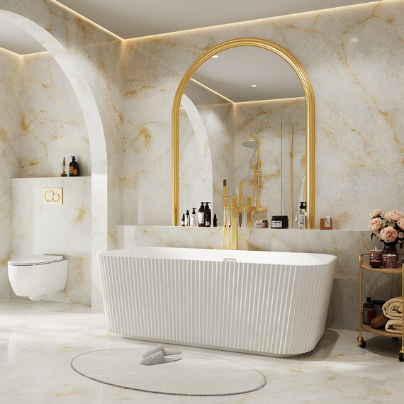 Ванна отдельностоящая Grossman Cristal 170x75 см GR-2028F - фото 5